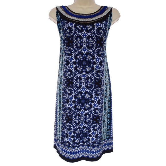 Catherines Dresses & Skirts - Size 2X 18 20 EMBELLISHED NECKLINE PRINTED HALTER DRESS Summer Wedding PLUS SIZE